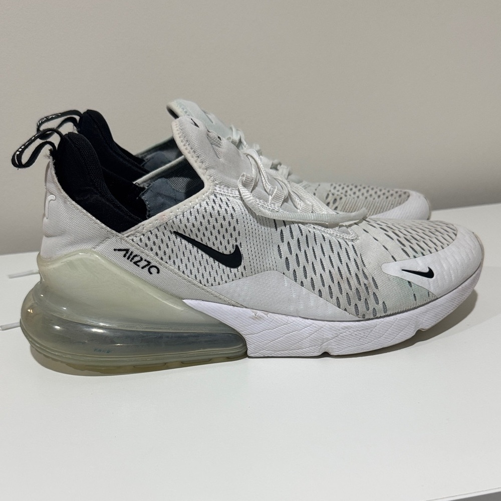 Nike Air Max 270 White and Black Sneakers